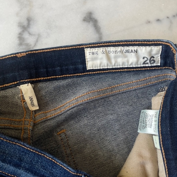 Rag & Bone Skinny Dark Wash Denim - Picture 5 of 10